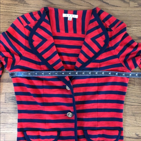 CAbi Au Revoir Yacht Club Nautical Blazer Jacket - Picture 6 of 7